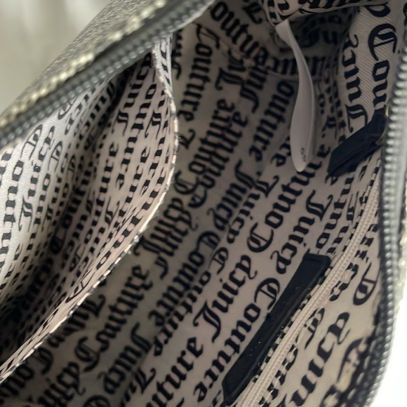 Juicy Couture purse faux leather zip top closure gold tone hardware - Picture 6 of 7